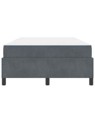 Struttura del letto Grigio scuro 120 x 200 cm Tessuto