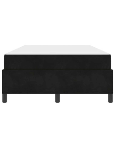 Struttura del letto con materasso Nero 120 x 200 cm Tessuto
