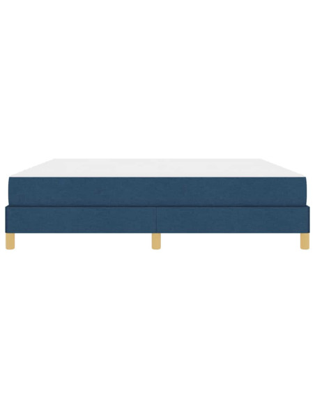 Letto a molle con materasso Blu 180 x 200 cm Tessuto