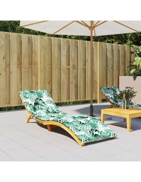 Cuscino Lounger Motivo Foglia 200 x 70 x 3 cm Tessuto Oxford