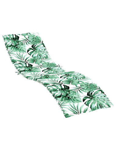 Cuscino Lounger Motivo Foglia 200 x 70 x 3 cm Tessuto Oxford