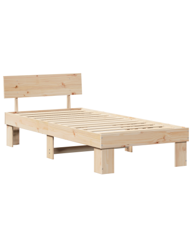 Struttura del letto Naturale 80 x 200 cm Pino massello