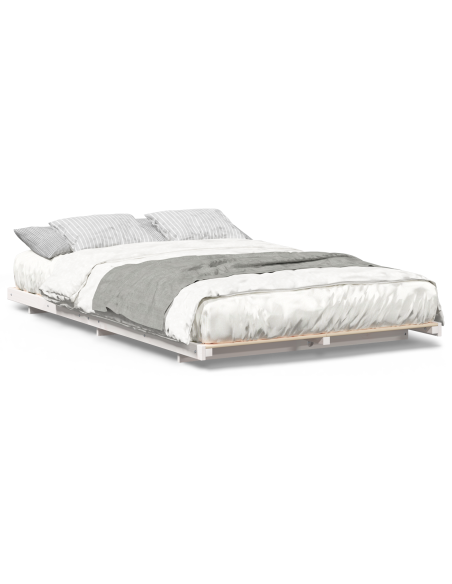 Struttura letto a terra Bianco 120 x 200 cm