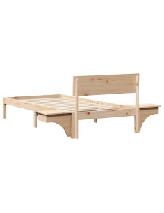 Struttura del letto Marrone 90 x 190 cm Pino massello