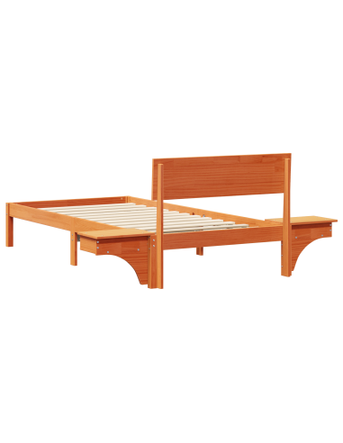 Struttura del letto Marrone cerato 90 x 190 cm Pino massello