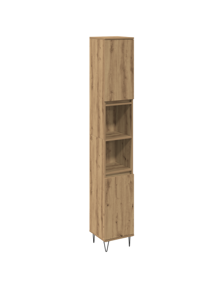 Set di mobili da bagno in 3 pezzi in rovere artigianale