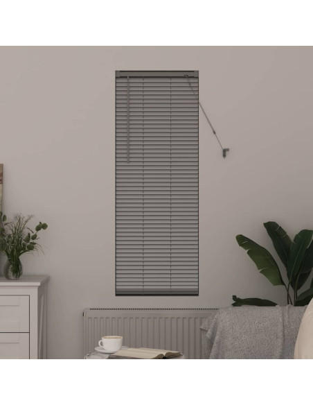 Tenda per Finestra con tende Argento 80 x 130 cm Alluminio