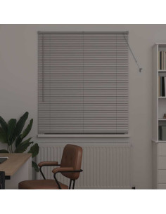 Tendaggi a veneziana Argento 130 x 115 cm Alluminio