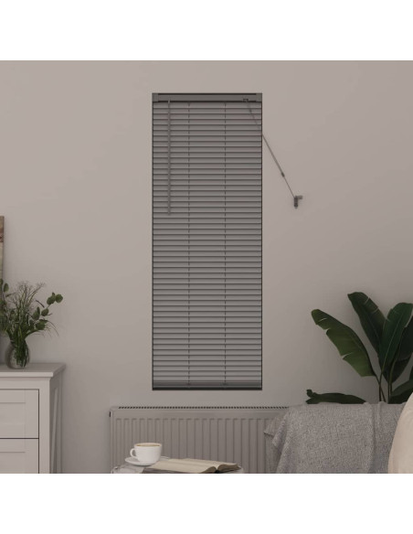 Tenda per Finestra con tende Argento 80 x 130 cm Alluminio