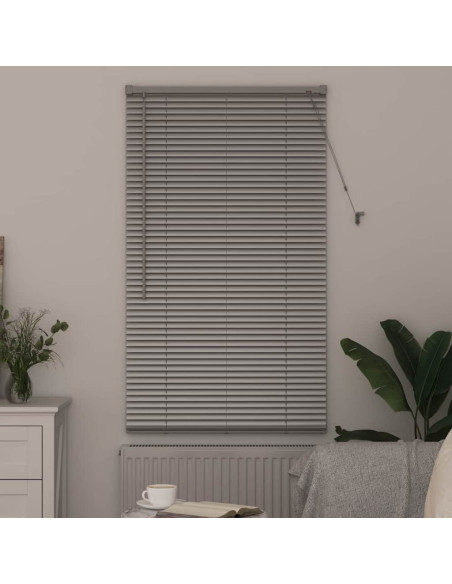 Tenda per Finestra con tende Argento 80 x 175 cm Alluminio