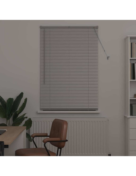 Tenda per Finestra con tende Argento 85 x 175 cm Alluminio