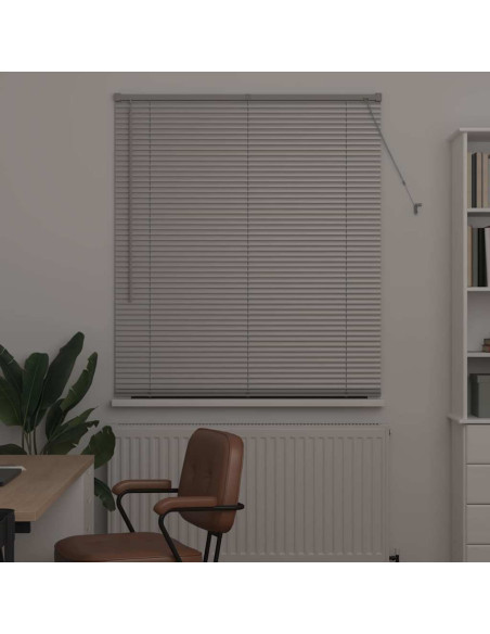 Tenda per Finestra con tende Altro Argento 80 x 130 cm Alluminio