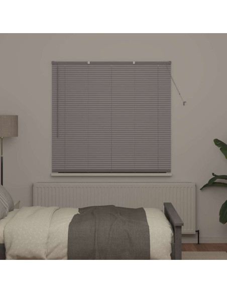 Tenda per Finestra con tende Altro Argento 80 x 130 cm Alluminio