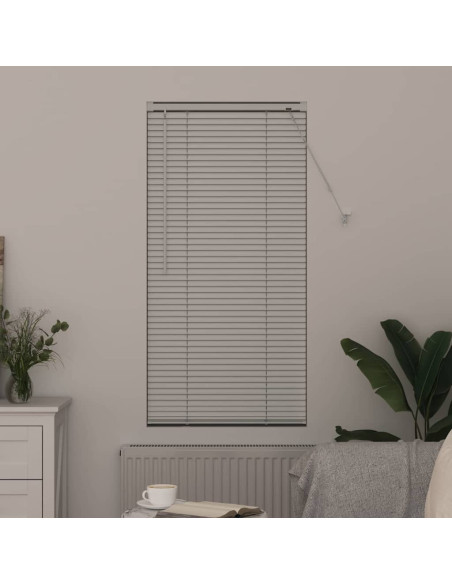 Tenda per Finestra con tende Altro Bianco 80 x 130 cm Alluminio