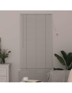 Tendaggi a veneziana Bianco 130 x 80 cm Alluminio