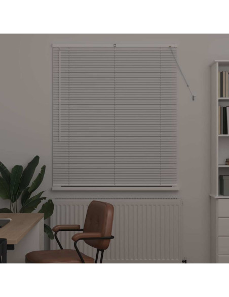 Tendaggi a veneziana Bianco 130 x 120 cm Alluminio
