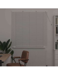 Tendaggi a veneziana Bianco 130 x 135 cm Alluminio