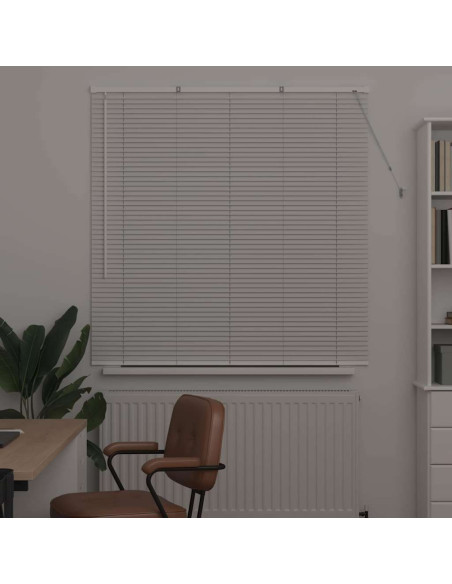 Tenda per Finestra con tende Altro Bianco 135 x 130 cm Alluminio