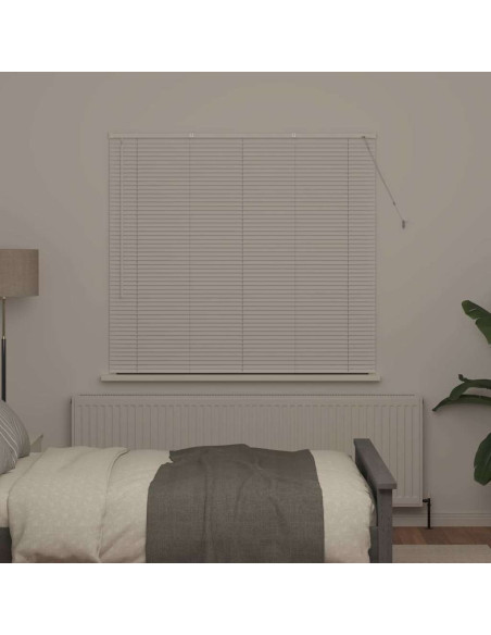 Tendaggi a veneziana Bianco 130 x 150 cm Alluminio