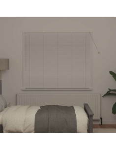 Tendaggi a veneziana Bianco 130 x 155 cm Alluminio