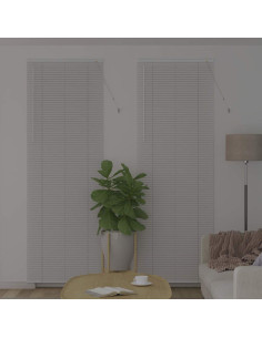 Tendaggi a veneziana Bianco 220 x 75 cm Alluminio