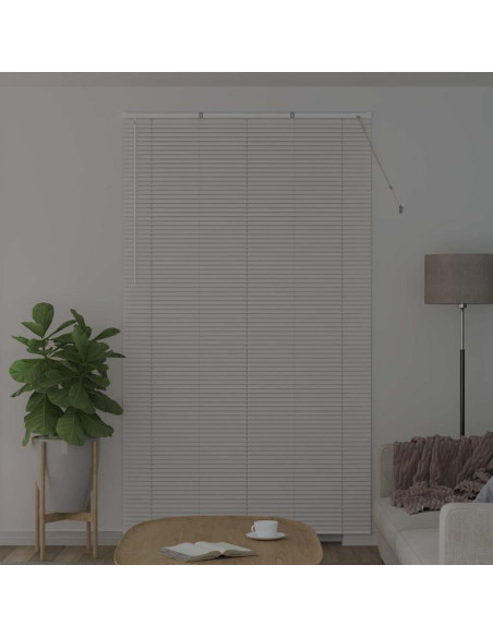 Tendaggi a veneziana Bianco 220 x 125 cm Alluminio