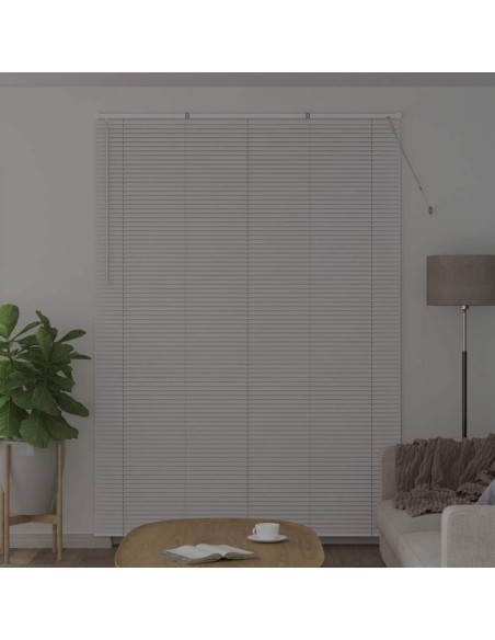 Tendaggi a veneziana Bianco 220 x 155 cm Alluminio