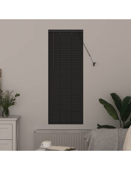 Tenda per Finestra con tende Altro Grigio scuro 80 x 130 cm Alluminio