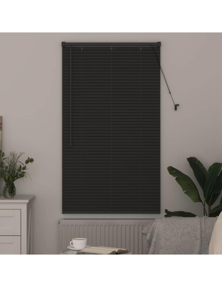 Tenda per Finestra con tende Altro Grigio scuro 80 x 130 cm Alluminio