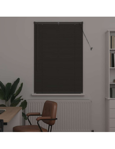 Tendaggi a veneziana Grigio scuro 130 x 95 cm Alluminio