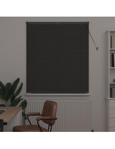 Tendaggi a veneziana Grigio scuro 130 x 115 cm Alluminio