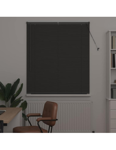 Tendaggi a veneziana Grigio scuro 130 x 120 cm Alluminio