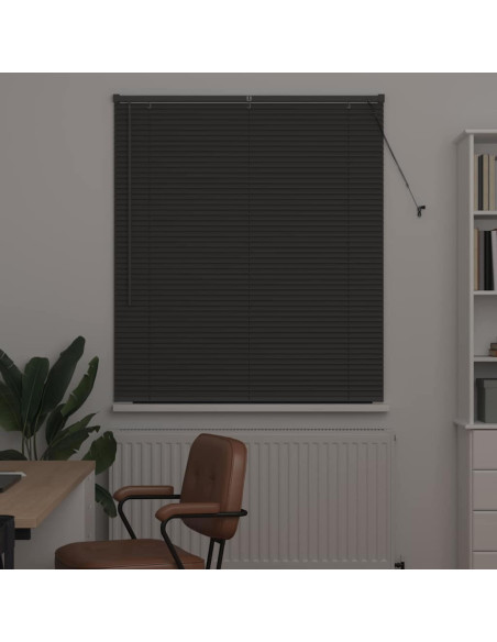 Tenda per Finestra con tende Altro Grigio scuro 80 x 130 cm Alluminio