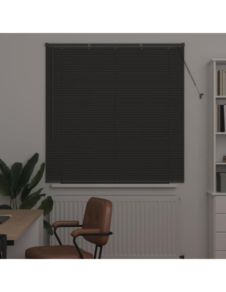 Tenda per Finestra con tende Altro Grigio scuro 80 x 130 cm Alluminio