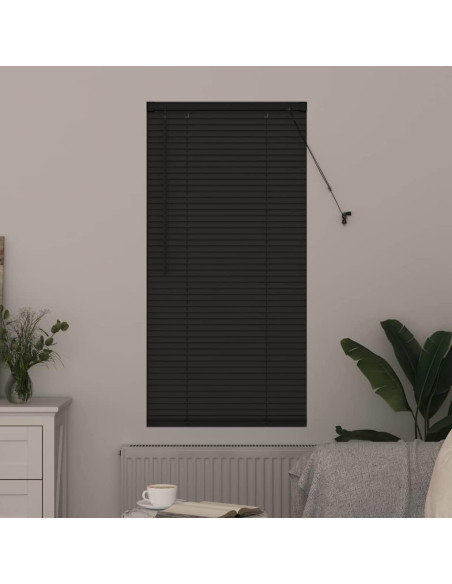 Tenda per Finestra con tende Altro Grigio scuro 80 x 130 cm Alluminio