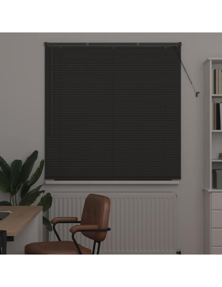 Tenda per Finestra Grigio scuro 135 x 175 cm Alluminio