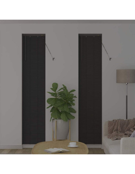 Tendaggi a veneziana Grigio scuro 220 x 40 cm Alluminio