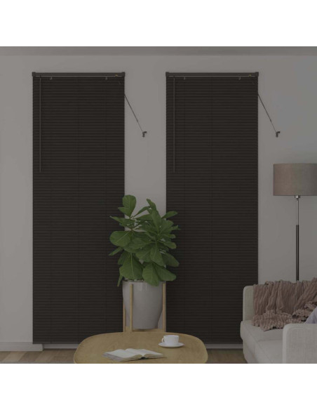 Tendaggi a veneziana Grigio scuro 220 x 80 cm Alluminio