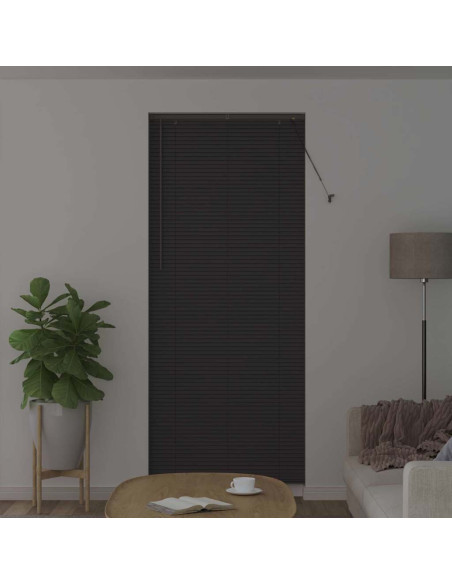 Tenda per Finestra con tende Altro Grigio scuro 80 x 130 cm Alluminio