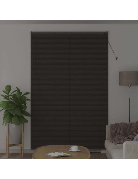 Tenda per Finestra Grigio scuro 150 x 220 cm Alluminio