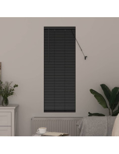 Tendaggi a veneziana Nero 130 x 50 cm Alluminio