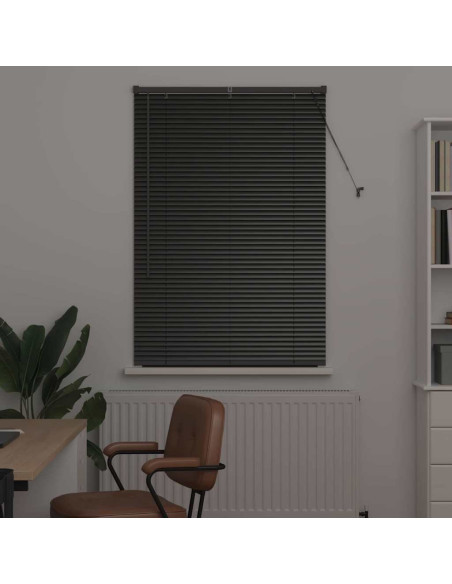 Tenda per Finestra con tende Altro Nero 80 x 130 cm Alluminio