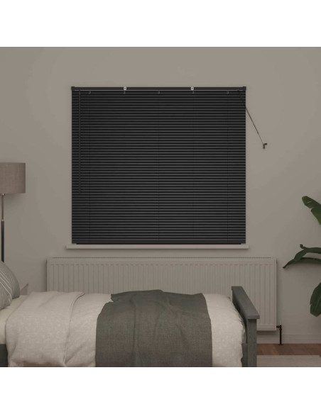 Tenda per Finestra con tende Altro Nero 80 x 130 cm Alluminio