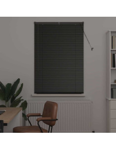 Tendaggi a veneziana Nero 175 x 95 cm Alluminio