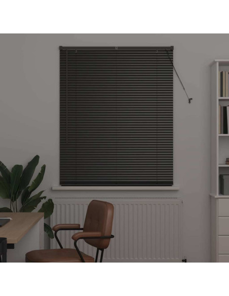 Tenda per Finestra con tende Altro Nero 100 x 175 cm Alluminio