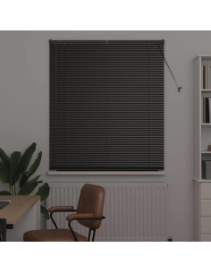 Tendaggi a veneziana Nero 175 x 120 cm Alluminio