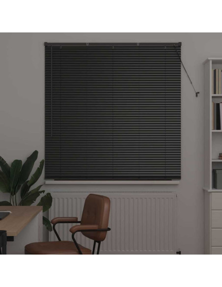 Tenda per Finestra con tende Altro Nero 125 x 175 cm Alluminio