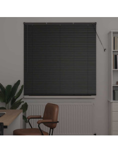 Tendaggi a veneziana Nero 175 x 130 cm Alluminio