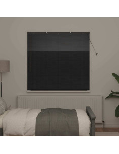 Tendaggi a veneziana Nero 175 x 140 cm Alluminio