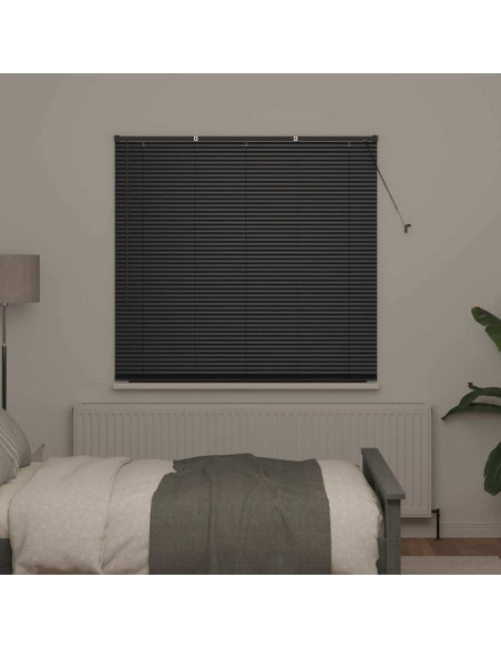 Tenda per Finestra con tende Altro Nero 80 x 130 cm Alluminio